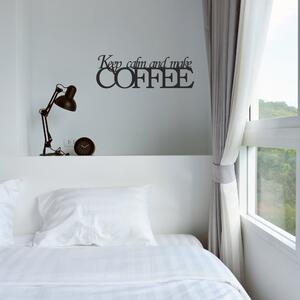 Semn de perete pentru bucătărie Cafea 20 x 60 cm Alb