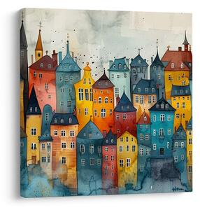 Tablou peisaj urban de basm
