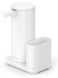 Suport pentru accesorii de spălat alb automat din metal – simplehuman