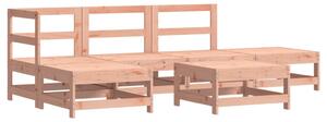 Set mobilier de grădină cu perne, 6 piese, lemn masiv Douglas
