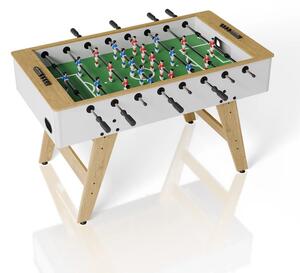 Juskys Fotbal de masă 142x76x88 cm - natural/alb