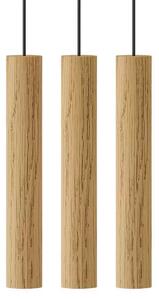 Chimes Cluster 3 Lustră Pendul Oak - UMAGE