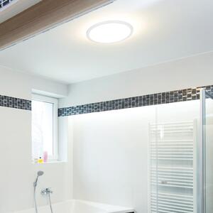 Sylvania plafonieră LED SylRadiance, Ø 30 cm alb PMMA IP54, reglabil, Alb, Baie, Plastic, Modern