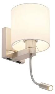 Brinja Flex Aplică de Perete White/Chrome - Lucande