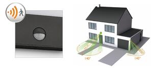 Philips RACCOON 17274/93/16-LED Aplica de exterior cu senzor LED/3W/230V IP44