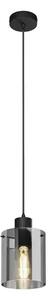 Kourtney Lustră Pendul Black/Smoke - Lindby