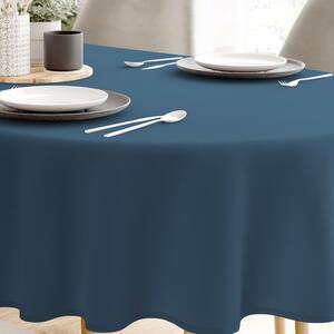 Goldea față de masă din100% bumbac albastru marin - ovală 80 x 140 cm