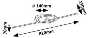 Rabalux 71395 - Plafonieră LED TWISTERRA, 24 W, 230 V, 4000 K