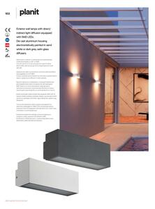 Redo 90096 - Aplica de exterior PLANIT LED/10W/230V 3000K IP54 antracit