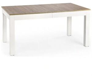 Masa extensibila SEWERYN, stejar/alb, PAL, 160/300x90x76 cm