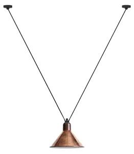 323 L Lustră Pendul Conical Raw Copper/White - Lampe Gras