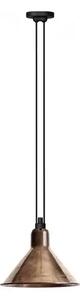 322 XL Lustră Pendul Conical Raw Copper/White - Lampe Gras