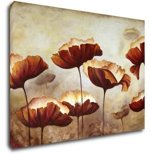 Impresi Tablou Flowers red and yellow - 70 x 50 cm