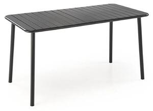Masa gradina BOSCO, negru, metal, 140x70x76 cm