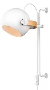 D.C Aplică de Perete Long Ø18 White/Oak - Halo Design