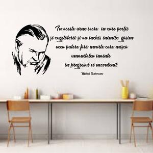Sticker perete citat Mihail Sadoveanu