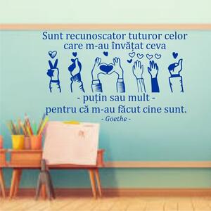 Sticker perete Sunt recunoscator