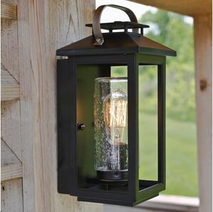 Quintiesse QN-ATWATER-S-BK -Aplică de perete pentru exterior ATWATER S 1xE27/60W/230V IP44 neagră