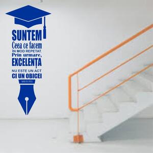 Sticker perete Suntem ceea ce facem in mod repetat