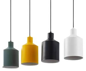 Tirane Lustră Pendul Black/White/Green/Yellow - Lindby