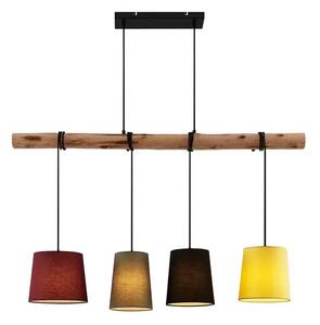 Moskau 4 Lustră Pendul Red/Grey/Black/Yellow - Lindby