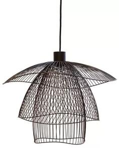 Papillon Lustră Pendul S Black - Forestier