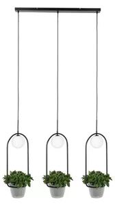 Orna 3 Lustră Pendul Black/Opal - Lindby