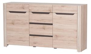 Comodă Dessum 10 (stejar sanremo + maro). Promo -14%. 1068130