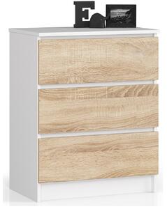 Comodă Kalista II (Alb + stejar sonoma). Promo -16%. 1068618