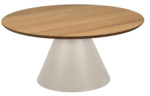 Măsuță de cafea rotundă Soli (85 cm), bază gri