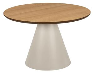 Măsuță de cafea rotundă Soli (65 cm), bază gri
