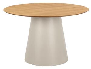 Masă rotundă Soli (120 cm), bază gri