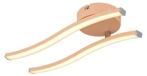 Lustră LED aplicată Globo 67178P TYLER LED/12W/230V 3000K portocaliu