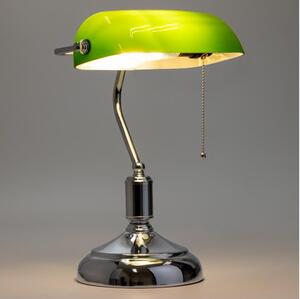 Lampă de masă Brilagi BANK OFFICE 1xE27/60W/230V crom lucios/verde