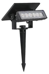 LED lampă solară 0,9W 3,7V 3000K IP65 1200mAh negru