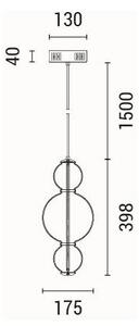 Lustră LED pe cablu LED/12,6W/230V 3000K