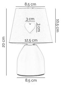ONLI - Lampă pentru copii TITTA, 1xE14, 6W, 230V, 20 cm, albă
