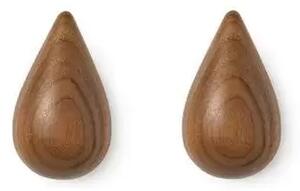Dropit Hooks Small 2 pcs. Walnut - Normann Copenhagen