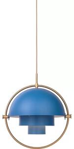 Multi-Lite Lustră Pendul ø36 Brass/Blue - GUBI