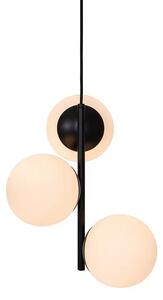 Lilly Lustră Pendul Black/Opal - Nordlux