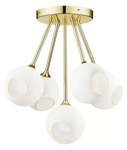 Ballroom Molecule Lustră Pendul White Snow/Gold - Design By Us