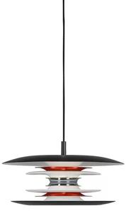 Diablo Lustră Pendul Ø300 Matt Black/Glossy Red - Belid