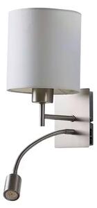 Camilo Aplică de Perete Nickel/White - Lindby