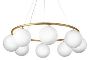 Miira 8 Circular Candelabru Alamă/Opal - Nuura