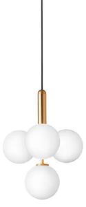 Miira 4 Candelabru Brass/Opal White - Nuura
