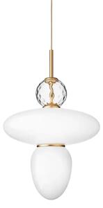 Rizzatto 43 Lustră Pendul Opal/Satin Brass - Nuura