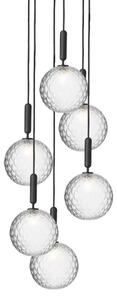 Miira 6 Candelabru Large Rock Grey/Optic Clear - Nuura