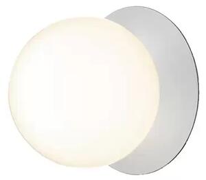 Liila 1 Aplică de Perete/Plafonieră IP44 Large Light Silver/Opal White - Nuura