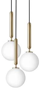 Miira 3 Candelabru Brass/Opal White - Nuura