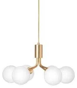 Apiales 6 Lustră Pendul Brushed Brass/Opal - Nuura